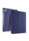 Newface iPad Pro 13 (2024) Kılıf Kalemlikli Mars Tablet Kılıfı - Lacivert