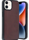 Newface iPhone 11 Kılıf Aras Deri Kapak - Bordo