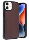 Newface iPhone 11 Kılıf Aras Deri Kapak - Bordo