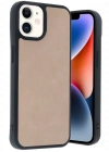 Newface iPhone 11 Kılıf Aras Deri Kapak - Pudra