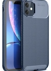 Newface iPhone 11 Kılıf Auto Focus Karbon Kapak - Lacivert