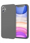 Newface iPhone 11 Kılıf First Silikon - Gri