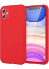 Newface iPhone 11 Kılıf First Silikon - Kırmızı