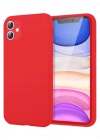 Newface iPhone 11 Kılıf First Silikon - Kırmızı