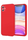 Newface iPhone 11 Kılıf First Silikon - Kırmızı