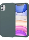 Newface iPhone 11 Kılıf First Silikon - Koyu Yeşil