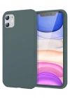Newface iPhone 11 Kılıf First Silikon - Koyu Yeşil