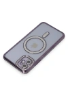 Newface iPhone 11 Kılıf Joke Simli Magneticsafe Kılıf - Derin Mor