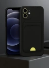 Newface iPhone 11 Kılıf Kelvin Kartvizitli Silikon - Derin Mor