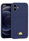 Newface iPhone 11 Kılıf Kelvin Kartvizitli Silikon - Lacivert