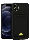 Newface iPhone 11 Kılıf Kelvin Kartvizitli Silikon - Siyah
