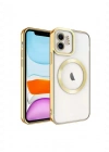 Newface iPhone 11 Kılıf Kross Magneticsafe Kapak - Gold