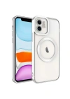 Newface iPhone 11 Kılıf Kross Magneticsafe Kapak - Gümüş
