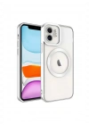 Newface iPhone 11 Kılıf Kross Magneticsafe Kapak - Gümüş