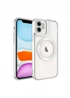 Newface iPhone 11 Kılıf Kross Magneticsafe Kapak - Gümüş