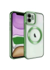 Newface iPhone 11 Kılıf Kross Magneticsafe Kapak - Koyu Yeşil