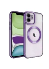 Newface iPhone 11 Kılıf Kross Magneticsafe Kapak - Mor