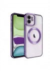 Newface iPhone 11 Kılıf Kross Magneticsafe Kapak - Mor
