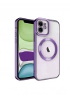 Newface iPhone 11 Kılıf Kross Magneticsafe Kapak - Mor