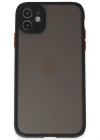 Newface iPhone 11 Kılıf Montreal Silikon Kapak - Siyah