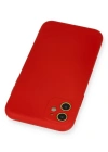 Newface iPhone 11 Kılıf Nano içi Kadife Silikon - Kırmızı