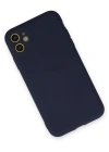 Newface iPhone 11 Kılıf Nano içi Kadife Silikon - Lacivert