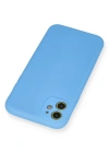 Newface iPhone 11 Kılıf Nano içi Kadife Silikon - Mavi
