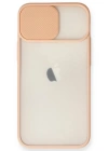 Newface iPhone 11 Kılıf Palm Buzlu Kamera Sürgülü Silikon - Pembe
