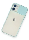 Newface iPhone 11 Kılıf Palm Buzlu Kamera Sürgülü Silikon - Turkuaz