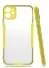 Newface iPhone 11 Kılıf Platin Silikon - Sarı