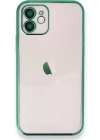 Newface iPhone 11 Kılıf Razer Lensli Silikon - Yeşil