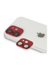 Newface iPhone 11 Pers Alüminyum Kamera Lens - Kırmızı