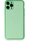 Newface iPhone 11 Pro Kılıf Coco Deri Silikon Kapak - Açık Yeşil