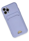 Newface iPhone 11 Pro Kılıf Kelvin Kartvizitli Silikon - Lila