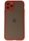 Newface iPhone 11 Pro Kılıf Montreal Silikon Kapak - Kırmızı