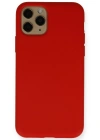 Newface iPhone 11 Pro Kılıf Nano içi Kadife Silikon - Kırmızı