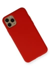 Newface iPhone 11 Pro Kılıf Nano içi Kadife Silikon - Kırmızı
