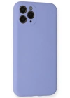 Newface iPhone 11 Pro Kılıf Nano içi Kadife Silikon- Lila