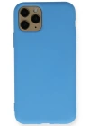 Newface iPhone 11 Pro Kılıf Nano içi Kadife Silikon - Mavi