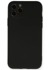 Newface iPhone 11 Pro Kılıf Nano içi Kadife Silikon - Siyah