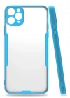 Newface iPhone 11 Pro Kılıf Platin Silikon - Mavi