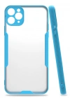 Newface iPhone 11 Pro Kılıf Platin Silikon - Mavi