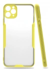 Newface iPhone 11 Pro Kılıf Platin Silikon - Sarı