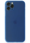 Newface iPhone 11 Pro Kılıf PP Ultra İnce Kapak - Mavi