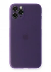 Newface iPhone 11 Pro Kılıf PP Ultra İnce Kapak - Mor