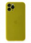 Newface iPhone 11 Pro Kılıf PP Ultra İnce Kapak - Sarı