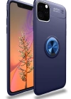 Newface iPhone 11 Pro Kılıf Range Yüzüklü Silikon - Mavi