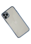 Newface iPhone 11 Pro Kılıf Razer Lensli Silikon - Açık Mavi