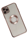 Newface iPhone 11 Pro Kılıf Slot Silikon - Rose Gold