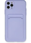 Newface iPhone 11 Pro Max Kılıf Kelvin Kartvizitli Silikon - Lila